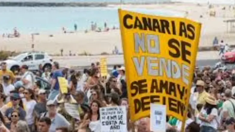 tourists want control popular protests in the canary islands