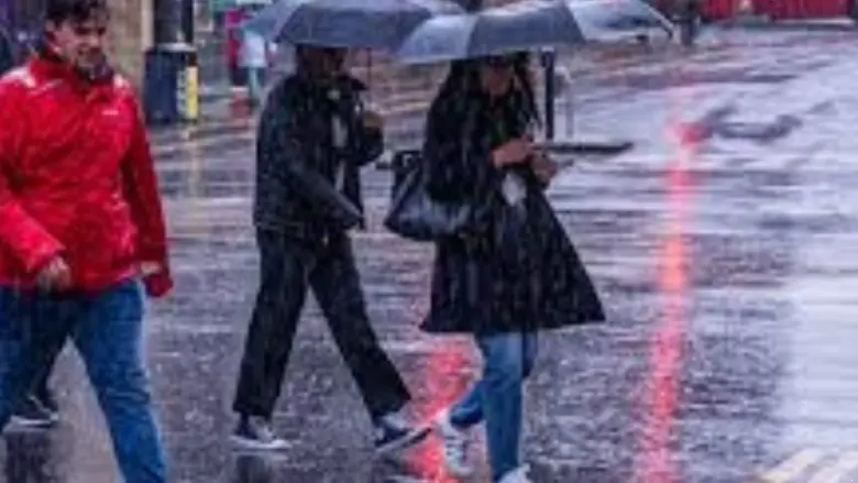dry weather will be relieved heavy rain is expected from today in uk